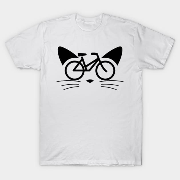 Bicycle Cat T-Shirt by the kratingdaeng